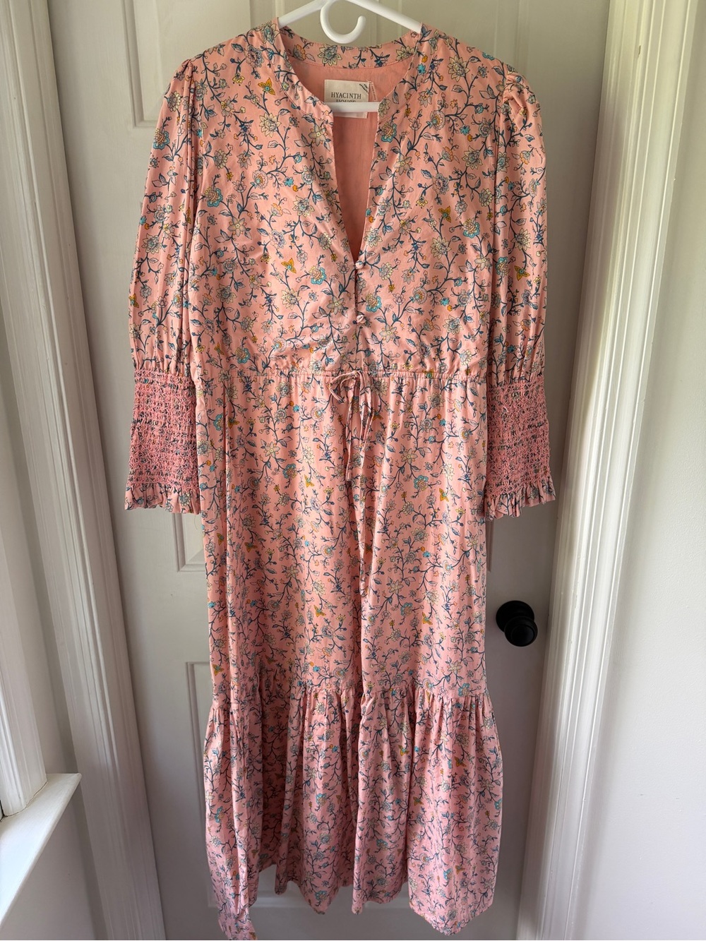 Hyacinth House Long Sleeve Tiered Maxi Dress Large